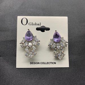 O Global Lavender and Crystal Dangles